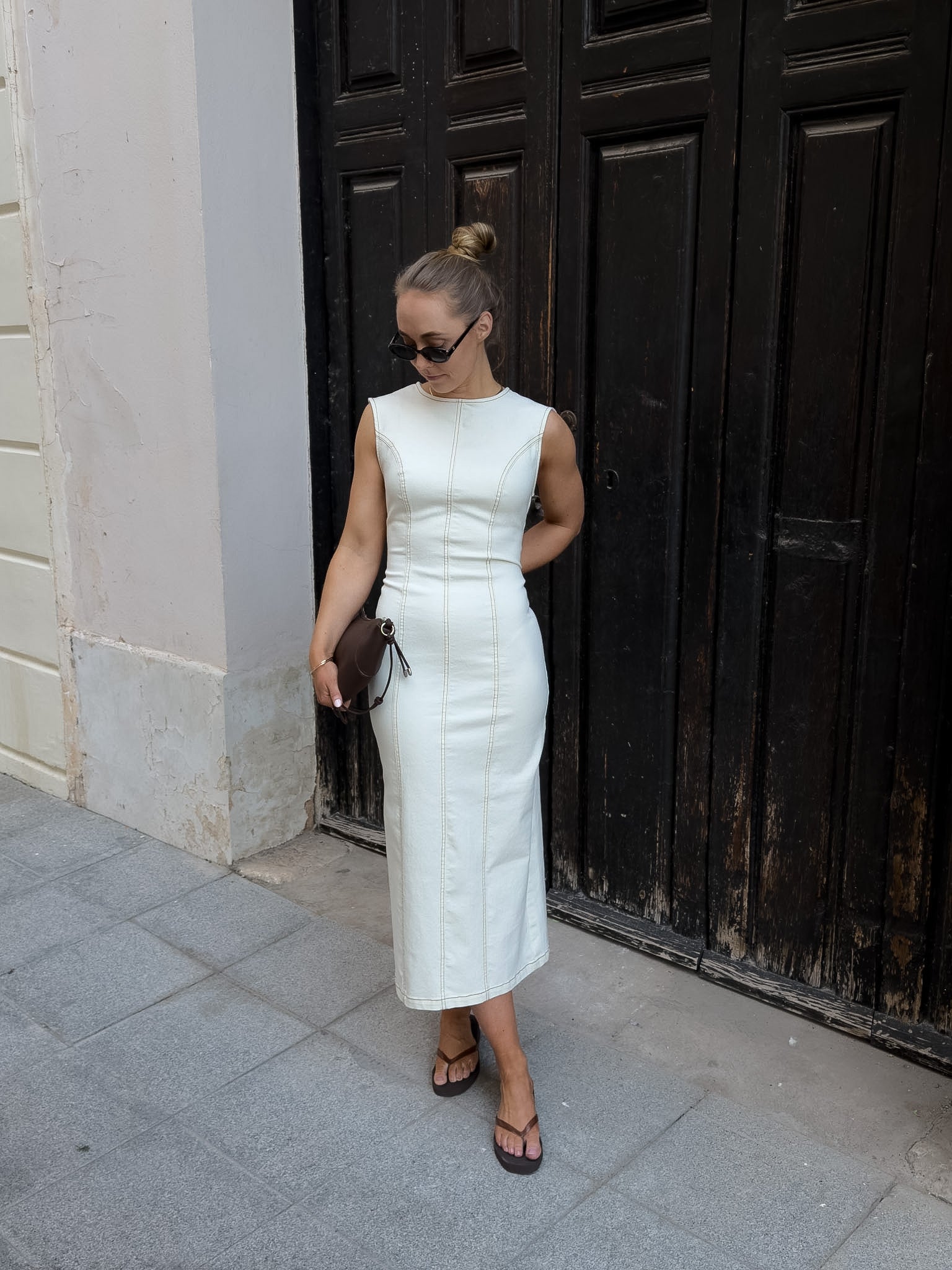 PCFRANNA Long Dress - Sweet Corn